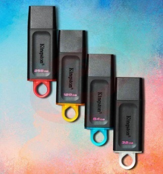 金士顿(Kingston)64GB USB3.2 Gen 1 U盘 DTX 时尚设计 轻巧便携