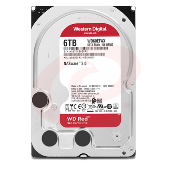 西部数据(Western Digital)WD60EFAX红盘 6TB SATA6Gb/s 256M 网络储存(NAS)硬盘 SKU：YDKJ18850