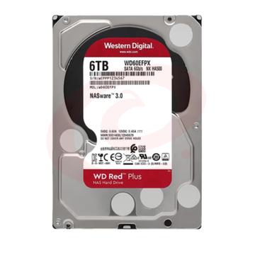 西部数据WD60EFPX NAS硬盘 WD Red Plus 西数红盘Plus 6TB 5400转 256MB SATA CMR