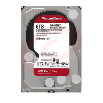 西部数据WD60EFPX NAS硬盘 WD Red Plus 西数红盘Plus 6TB 5400转 256MB SATA CMR SKU：YDKJ18867