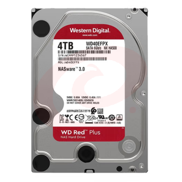 西部数据WD40EFPX NAS硬盘 WD Red Plus 西数红盘Plus 4TB 5400转 256MB SATA CMR