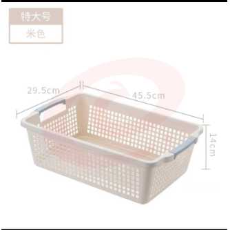 友耐家用收纳篮文件篮矮款特大号白色米色灰色三色可选，颜色标注	pcyg-230328100410