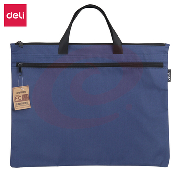 得力(deli)双层拉链手提文件袋 蓝色5840  pcyg-230626180509