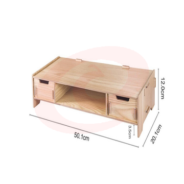 金隆兴9136 手工DIY系列1层电脑增高架 显示器托架 笔记本支架 木纹色 SKU：YDKJ18711