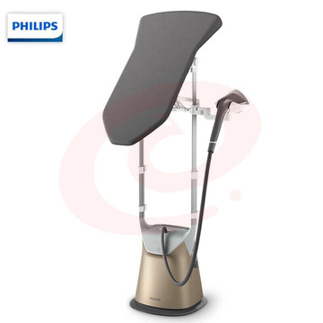 飞利浦 (PHILIPS) 挂烫机家用 增压蒸汽电熨斗 双杆手持挂烫机熨烫机 90°旋转熨烫板 GC629/68