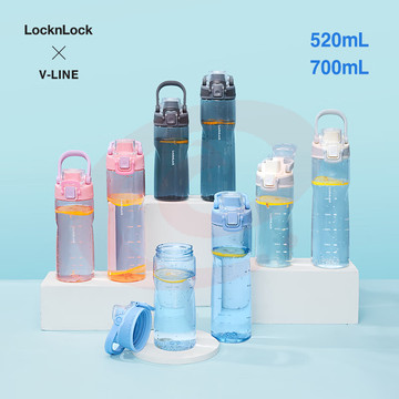 乐扣乐扣（LOCK&LOCK） 人鱼线收腰运动水杯700ml白色ABF797