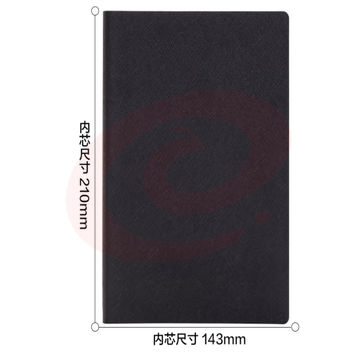 得力（deli）BP129皮面记事本 A5 150张笔记本（黑色）（本）pcyg-230829134052