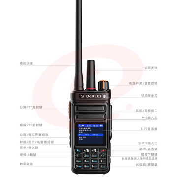 盛拓（SHENGTUO）MTP-850双模版GPS定位款 公网对讲+模拟对讲双模对讲机 全国通远距离公网插卡5000公里手台（只）pcyg-230828141258