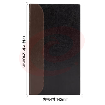 得力（deli）BP132皮面记事本 A5/80张笔记本（黑色）（本）pcyg-230829135044