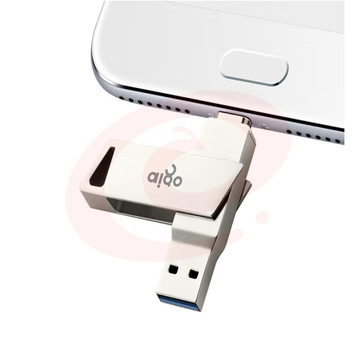 爱国者U350 128GB Type-C USB3.0 手机U盘 银色