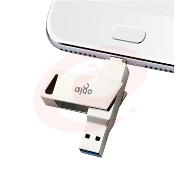 爱国者U350 128GB Type-C USB3.0 手机U盘 银色 SKU：YDKJ18575