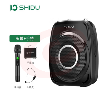 十度（ShiDu） 声霸S96 无线小蜜蜂扩音器教师专用喇叭领夹式扩音机大功率户外导游喊话器蓝牙播放 手持+头戴版 经典黑	pcyg-231008103550 SKU：YDKJ19425