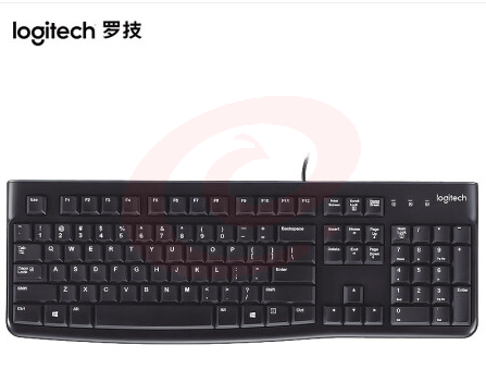 罗技(Logitech) MK120 键鼠套装 有线键鼠套装 办公键鼠套装 电脑键盘 笔记本键盘  黑色/白色（可当天配送发货）