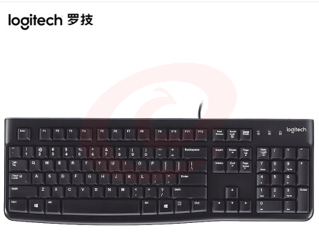 罗技(Logitech) MK120 键鼠套装 有线键鼠套装 办公键鼠套装 电脑键盘 笔记本键盘  黑色/白色（可当天配送发货） SKU：YDKJ19517