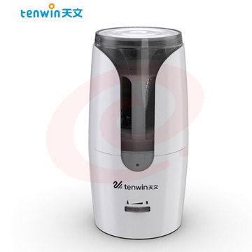 天文 TEN-WIN 文具电动削笔机 笔尖粗细可调削笔器 铅笔卷笔刀 USB接口 8028-2白色（可当天配送发货）