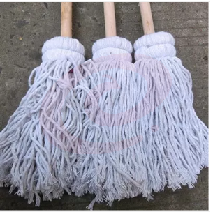 巨联 大圆头木把墩布棉线吸水拖把老式拖布 1个 pcyg-202301064147（可当天配送发货）