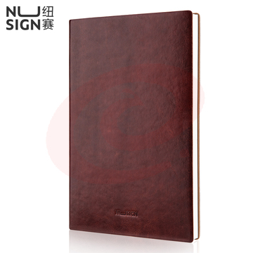 纽赛(NUSIGN)NS252皮面笔记本 B5/160张 油蜡棕   XTGM202301291514480（可当天配送发货）