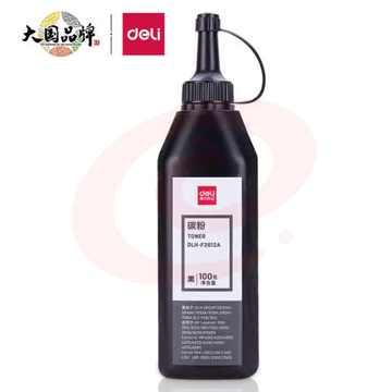 得力(deli) DLH-F2612A 瓶装碳粉/墨粉 (适用惠普1010 1012 1015 1020 3050 M1005 M1319f佳能2900/3000)单拍电联（可当天配送发货）