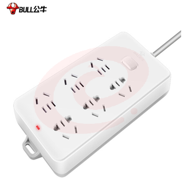 公牛接线板GN-109K 3米线 6位总控  XTGM01081024505316（可当天配送发货）
