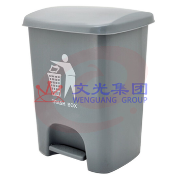 灰色简约脚踏垃圾桶  25L（可当天配送发货）