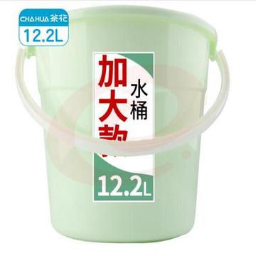 茶花 塑料桶12.2L大号家用手提水桶 （颜色随机）230216104221（可当天配送发货）