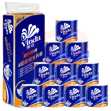 维达4069-140克卷纸厕纸卫生纸10卷/提（可当天配送发货）