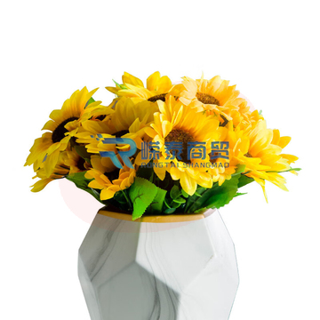 向日葵 仿真花绢花仿真假花 装饰花束(单枝)(10支起拍)（可当天配送发货）