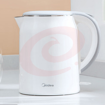 美的(Midea)MK-SH17M301电水壶热水壶304不锈钢水壶防烫暖水壶净甜大容量家用开水壶烧水壶智能断电（可当天配送发货）