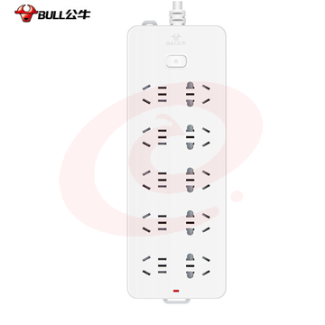 公牛(BULL)新国标插线板 10位总控全长10米 GN-218（可当天配送发货） SKU：YDKJ20004