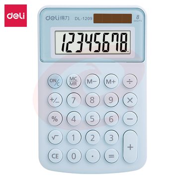 得力（deli） 1209A便携计算器(蓝色)