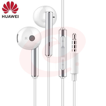 华为（HUAWEI）原装耳机/半入耳式耳机/三键线控/带麦克风/原装手机耳机 白色 金属版 AM116
