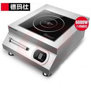 德玛仕 DEMASHI IH-TT-6000W 电磁炉 商用大功率 6000W商业火锅炉 平面商用电磁灶不锈钢 220V SKU：YDKJ20782