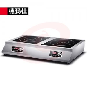 德玛仕 DEMASHI IH-TT-70P2 电磁炉 商用 3500W大功率 多头台式多眼多头电磁灶爆炒 双头平面工程款