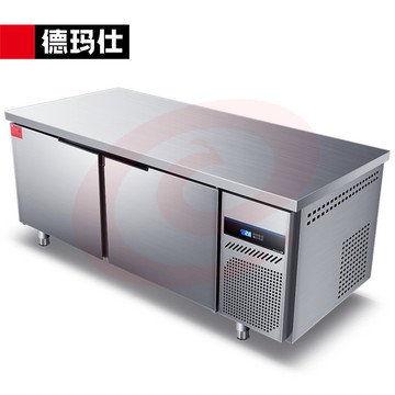 德玛仕（DEMASHI）冰柜保鲜工作台操作台 工程款全冷藏 TDC-18A80CG【升级款】