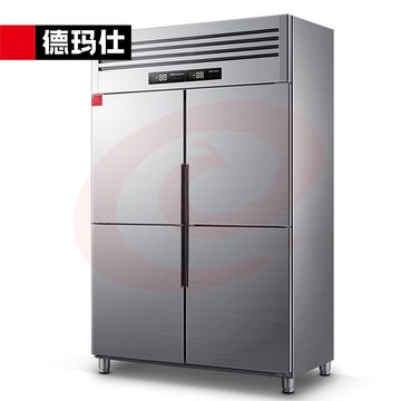 德玛仕（DEMASHI ）商用四门冰柜立式大容量厨房冰箱高身雪柜冷冻保鲜柜BCD-900A-1D 全冷冻【工程款】