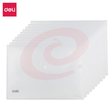 得力(deli)10只A4加厚透明文件袋 5501A