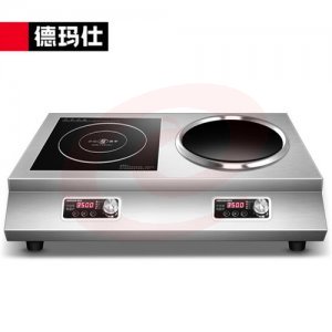 德玛仕 DEMASHI IH-TC-70A2 电磁炉 商用 3500W大功率平面凹面 双头炉多眼多头电磁灶 一平一凹工程款
