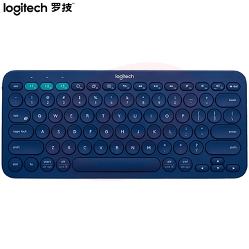 罗技（Logitech）K380 键盘 蓝牙键盘  蓝色