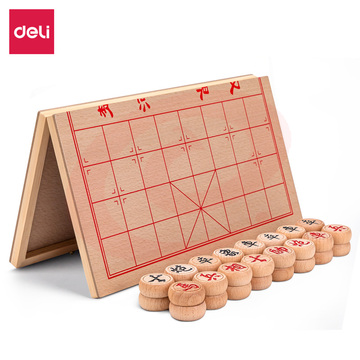 得力 6749-50木连盘榉木中国象棋(原木色)    WLSZ02202117312647