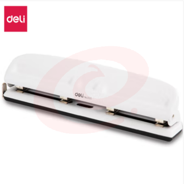 得力(deli)0121 四孔金属打孔机φ6mm孔距可调节/打孔器 白色