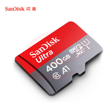 闪迪(SanDisk)400GB TF(MicroSD)存储卡 U1 C10 A1 至尊高速移动版内存卡SDSQUAR-400G-ZN6MA 读速120MB/s  TJHX03061358015079