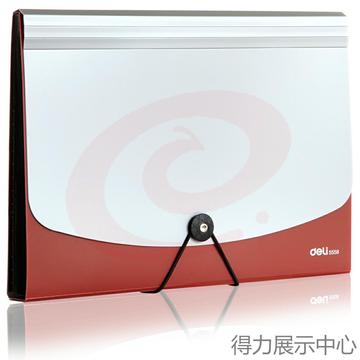 得力5558风琴包(红)XTGM02241041117099