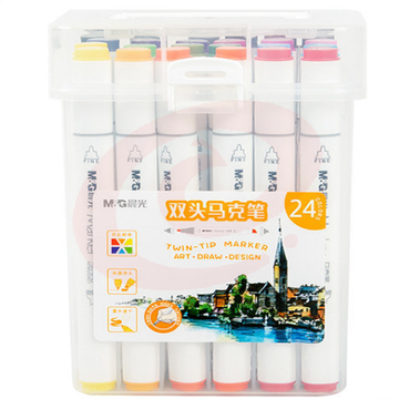 晨光  双头马克笔24色APMV0901 	pcyg-2022070529691
