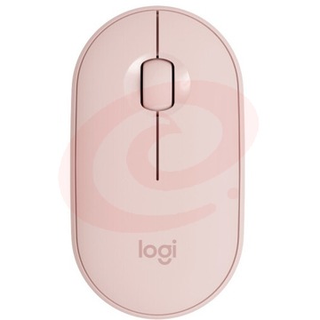 罗技(Logitech) Pebble 鹅卵石轻薄鼠标 无线蓝牙鼠标静音 时尚对称便携鼠标 少女馆 玫瑰粉  PCKJ202302082052577