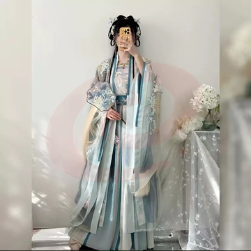 宋制汉服女百褶裙超仙套装