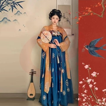 唐制汉服女国风款