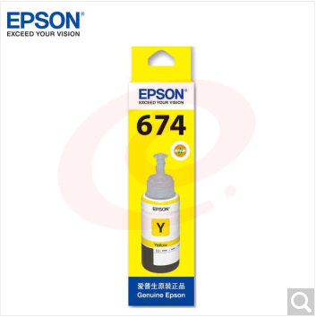 爱普生(EPSON)T6744墨水适用L801/L805/L810/L850/L1800 6744黄 原装    WLSZ0220211741739 SKU：YDKJ21896