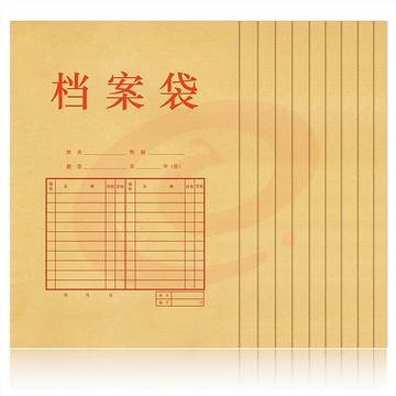 得力 5953 高品质混浆牛皮纸档案袋 4cm10个/包(个/102216)(单位 个)