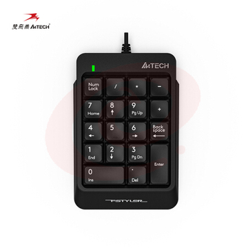 双飞燕 FK13P 有线数字小键盘 USB接口 黑色(单位 个)