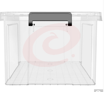 友熊 5017 滑轮塑料整理箱 透明色（58L 62*43*35cm）(单位 个)